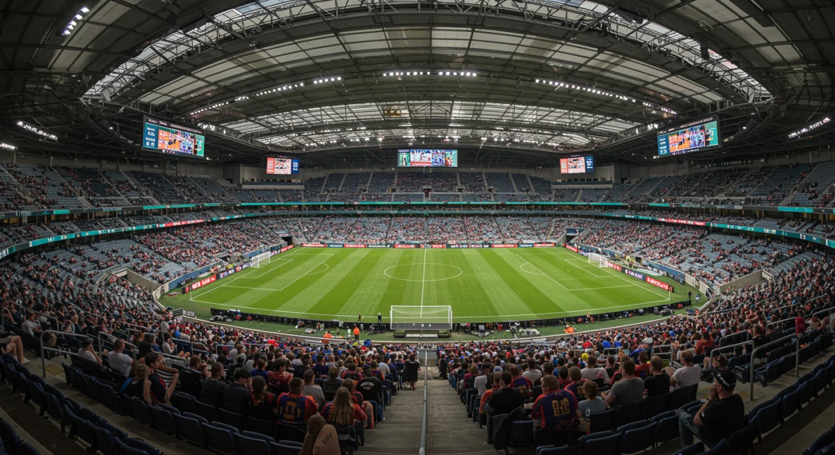 Enhanced fan experience inside a modernized Serie A stadium