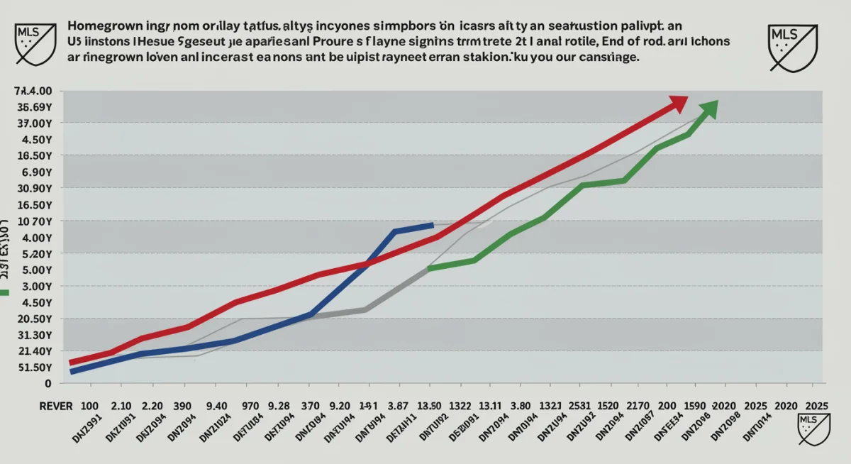 Graph showing increasing MLS homegrown player signings trend