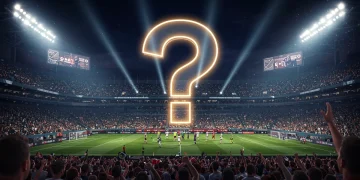 MLS 2025: Who Will Make the Biggest Transfer Splash? MLS stadium with glowing question mark, symbolizing major transfer speculation for 2025