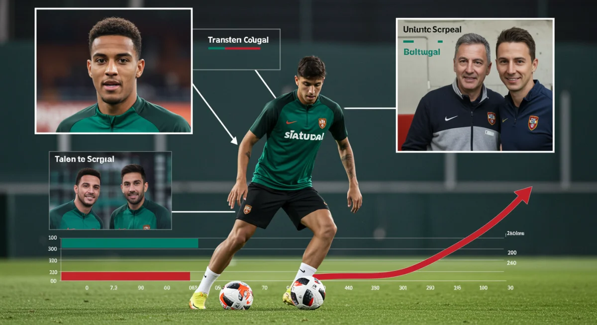 Young Portuguese football talents attracting international scout attention and high transfer values.