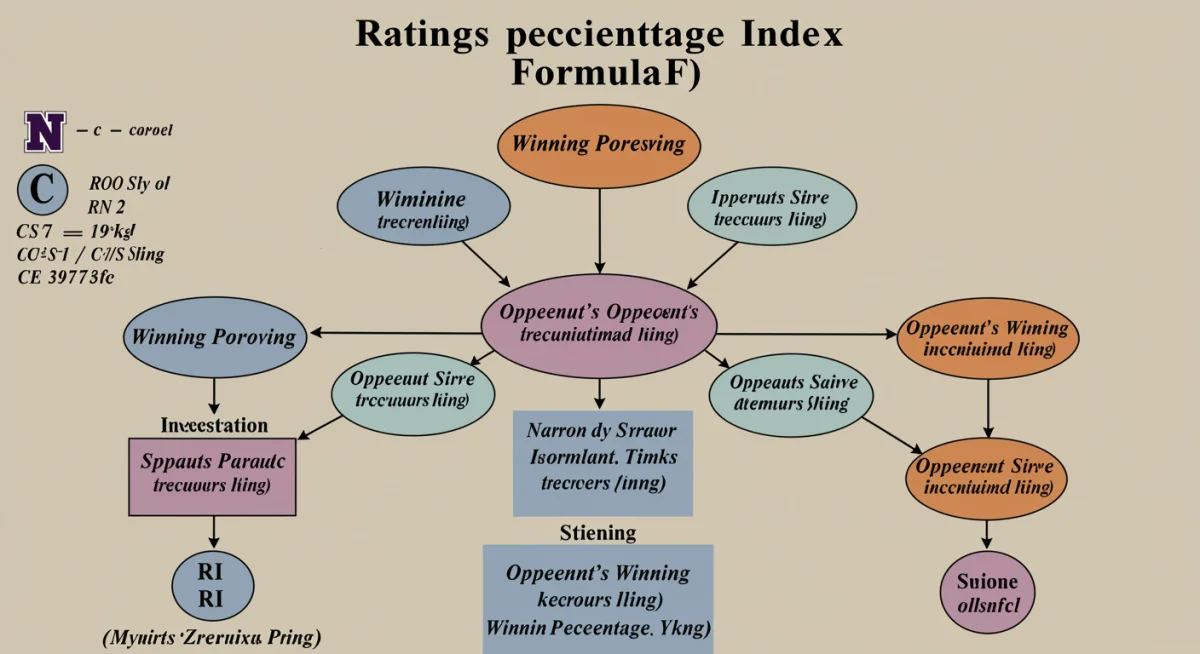 Infographic explaining the RPI formula for NCAA soccer rankings.