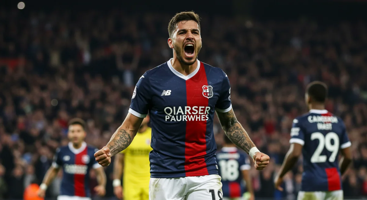 Substitute player celebrating a vital goal in a USL match