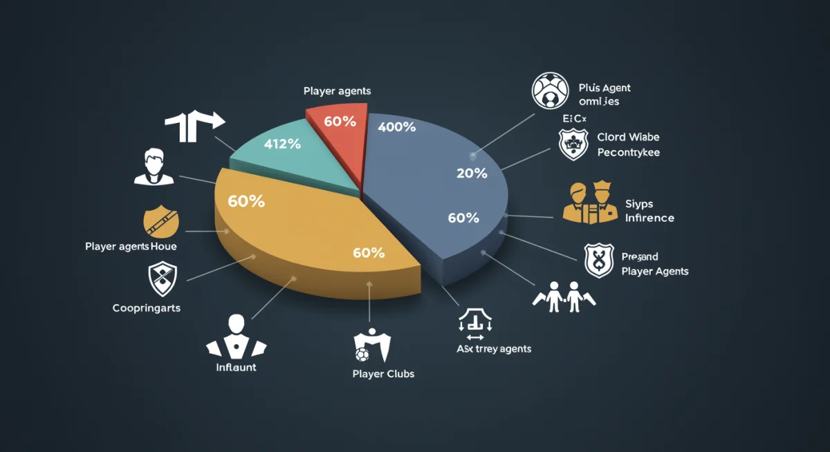 Graphique illustrant l'influence des agents sur les transferts en Ligue 1
